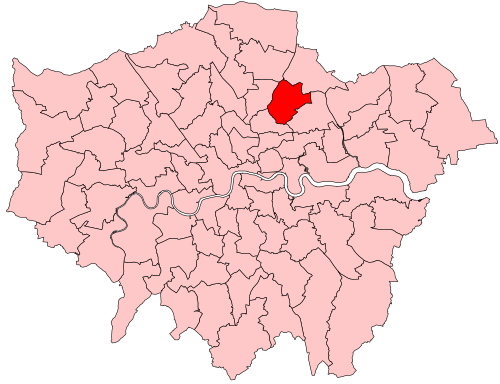 Map of Walthamstow constituency