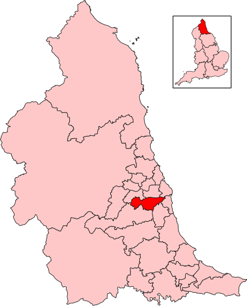 Map of Washington and Gateshead South constituency