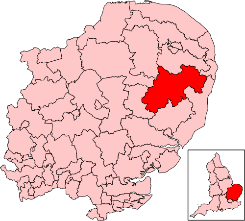 Map of Waveney Valley constituency