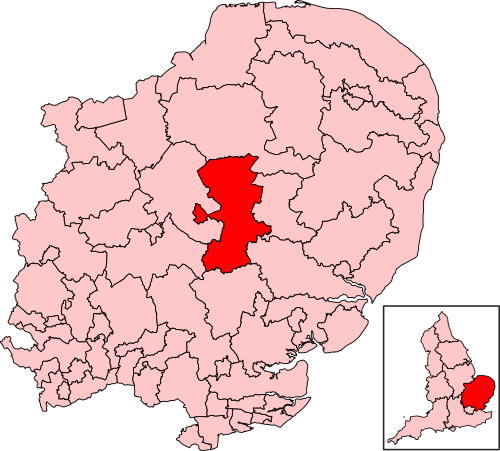 Map of West Suffolk constituency