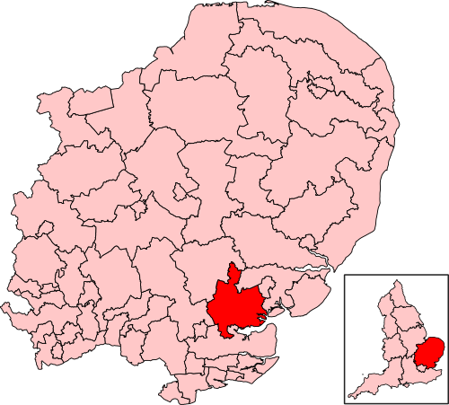 Map of Witham constituency