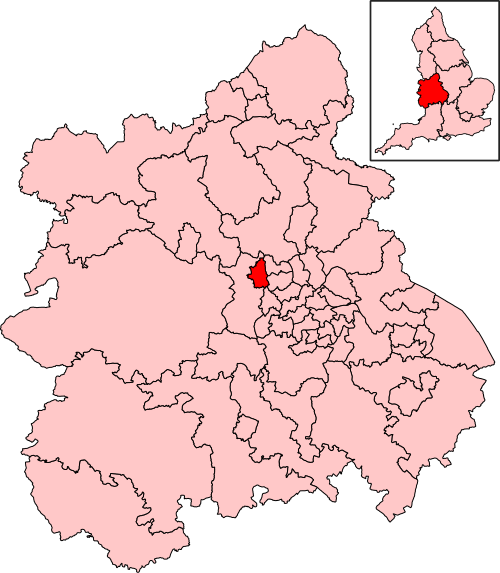 Map of Wolverhampton West constituency