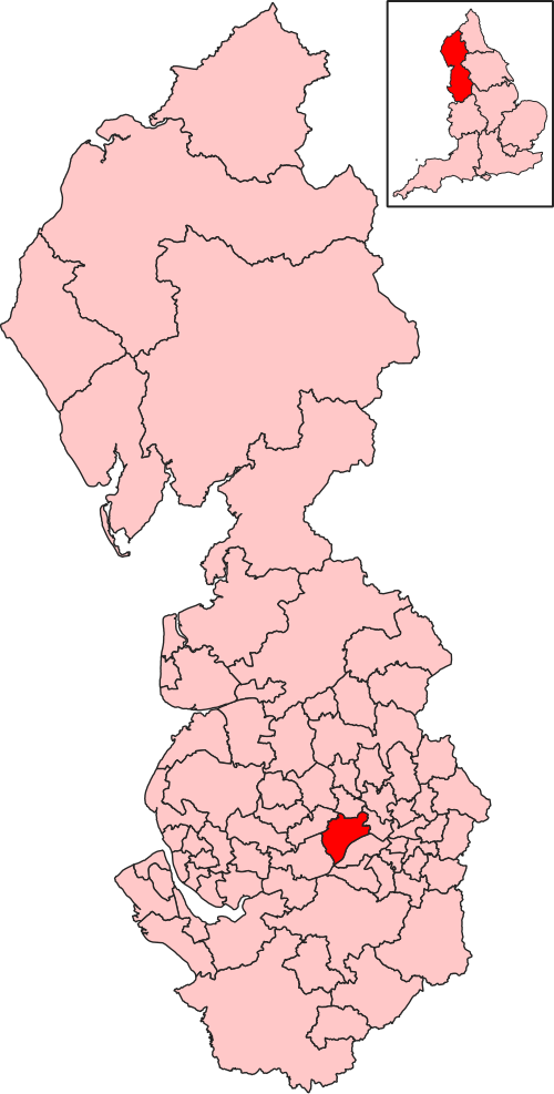 Map of Worsley and Eccles constituency
