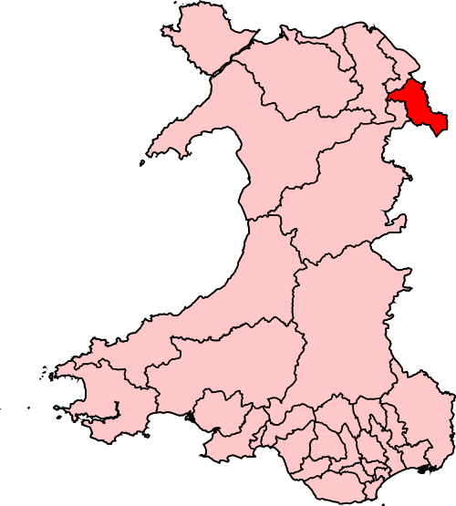 Map of Wrexham constituency