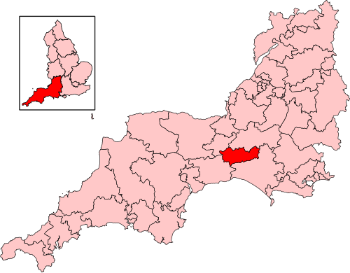 Map of Yeovil constituency